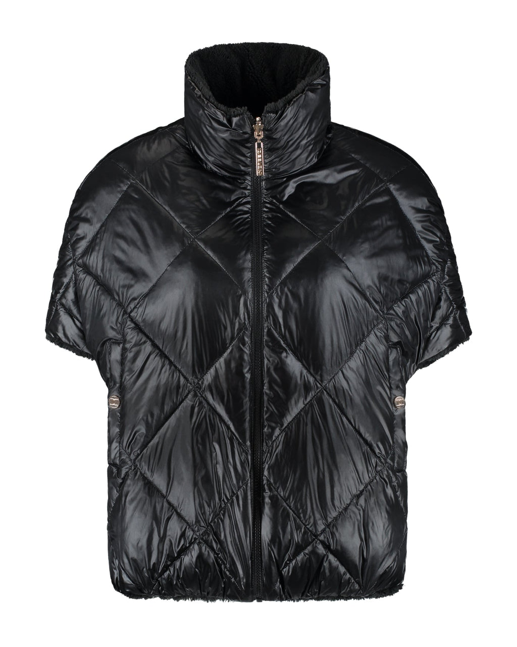 Hazel Reversible Bodywarmer van Deblon Sports in black, vooraanzicht zonder model