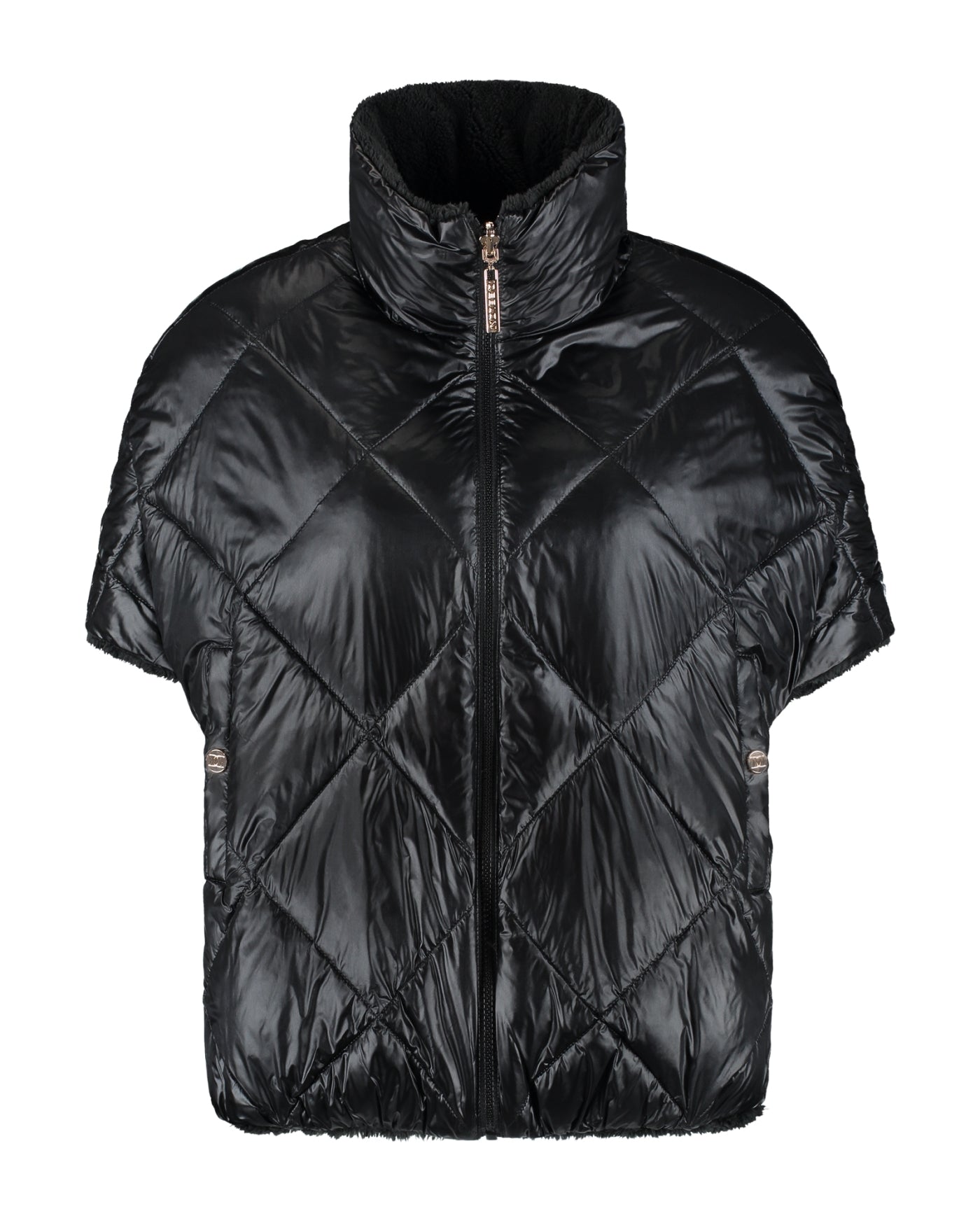 Hazel Reversible Bodywarmer van Deblon Sports in black, vooraanzicht zonder model