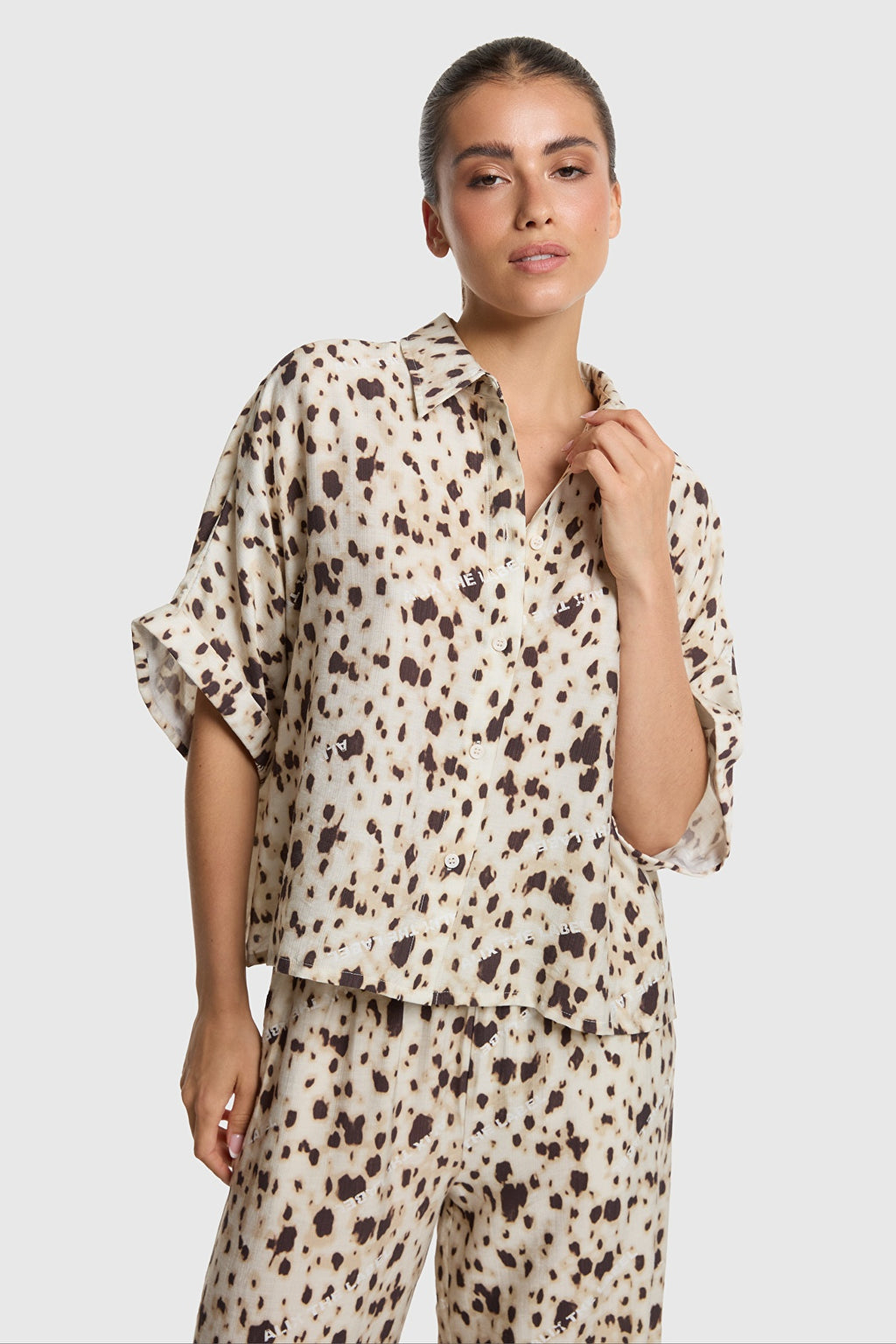 Animal Oversized Blouse