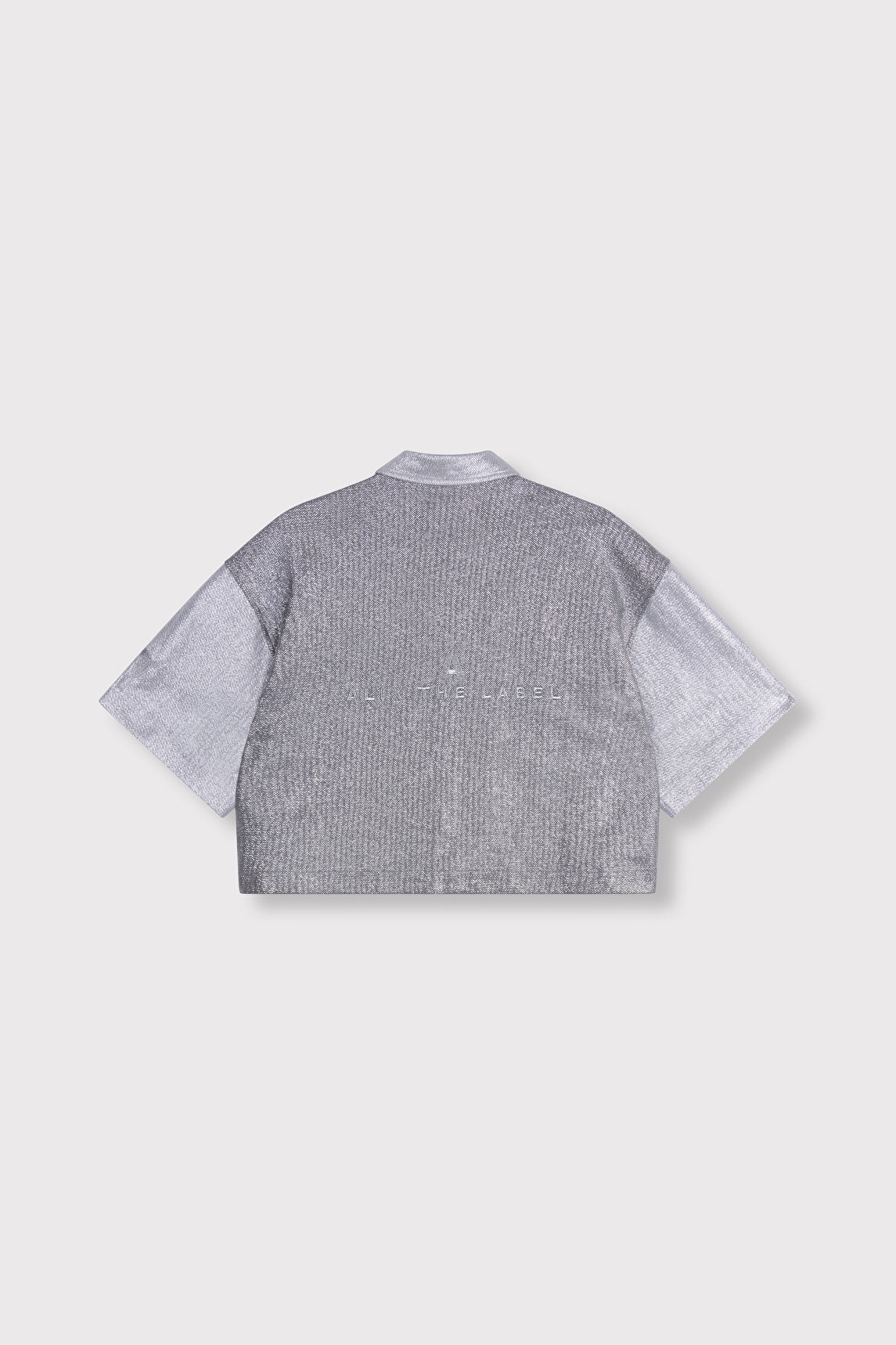 Foil Cropped Blouse