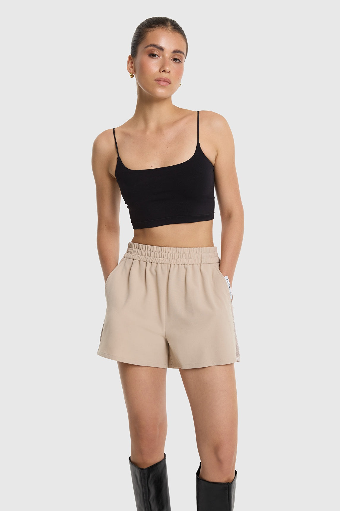 Shiny Tape Shorts