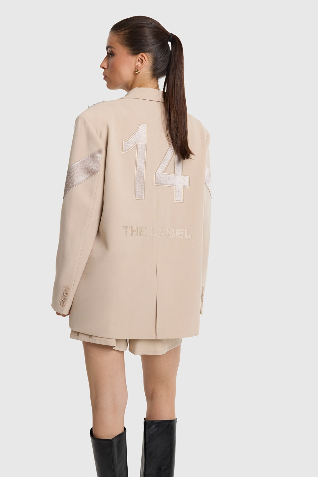 Shiny Panel Blazer