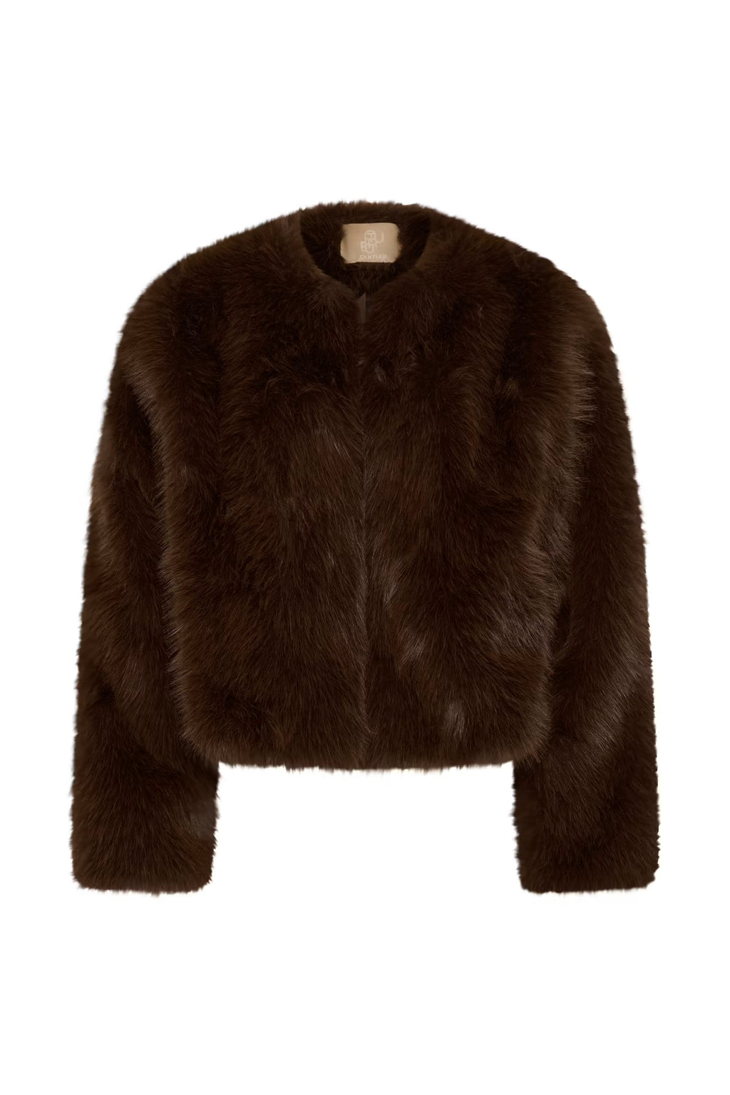 Culture CUcanan faux fur jas in coffee bean