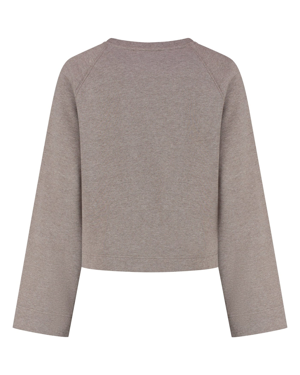 Aymee Sweater van Deblon Sports in brown melange, achteraanzicht zonder model