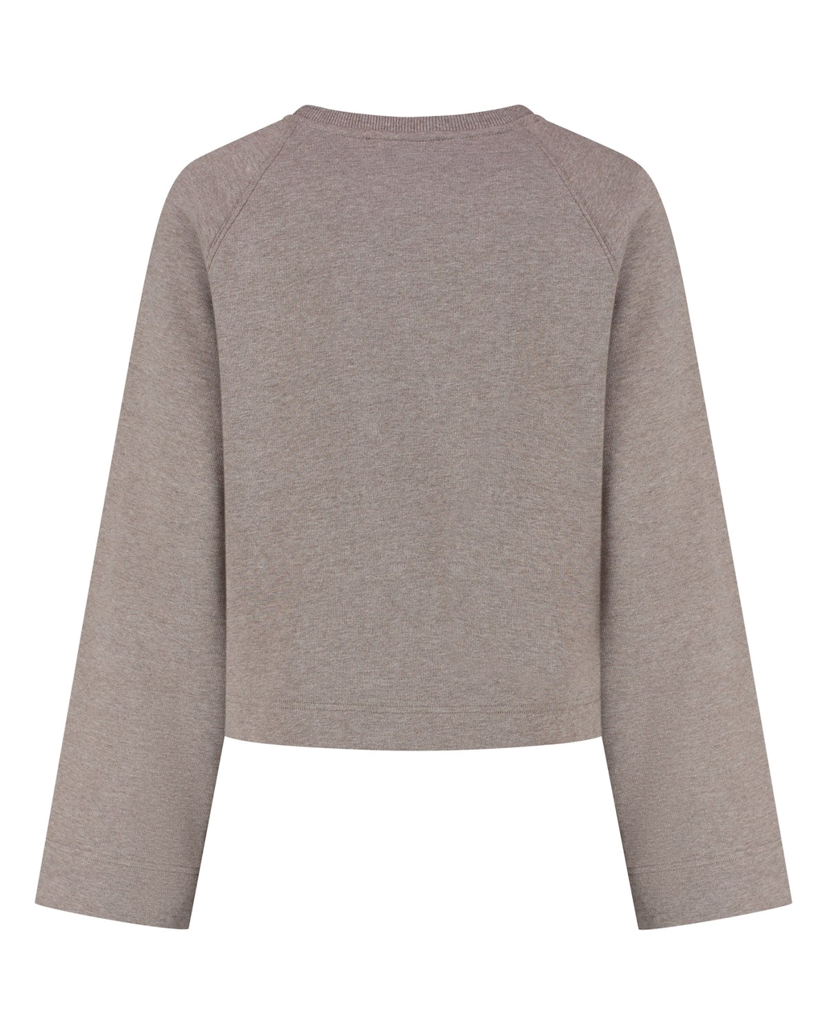 Aymee Sweater van Deblon Sports in brown melange, achteraanzicht zonder model