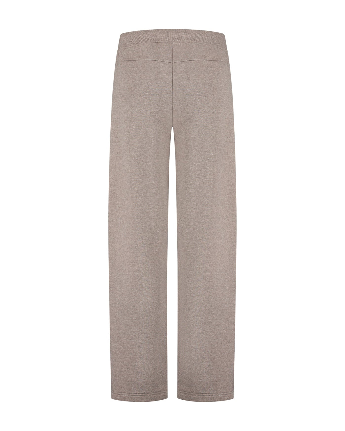 Jayden Wide Leg Jogger van Deblon Sports in brown melange, achteraanzicht zonder model