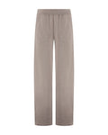 Jayden Wide Leg Jogger van Deblon Sports in brown melange, vooraanzicht zonder model