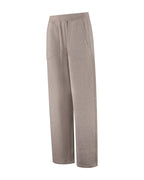 Jayden Wide Leg Jogger van Deblon Sports in brown melange, zijaanzicht zonder model