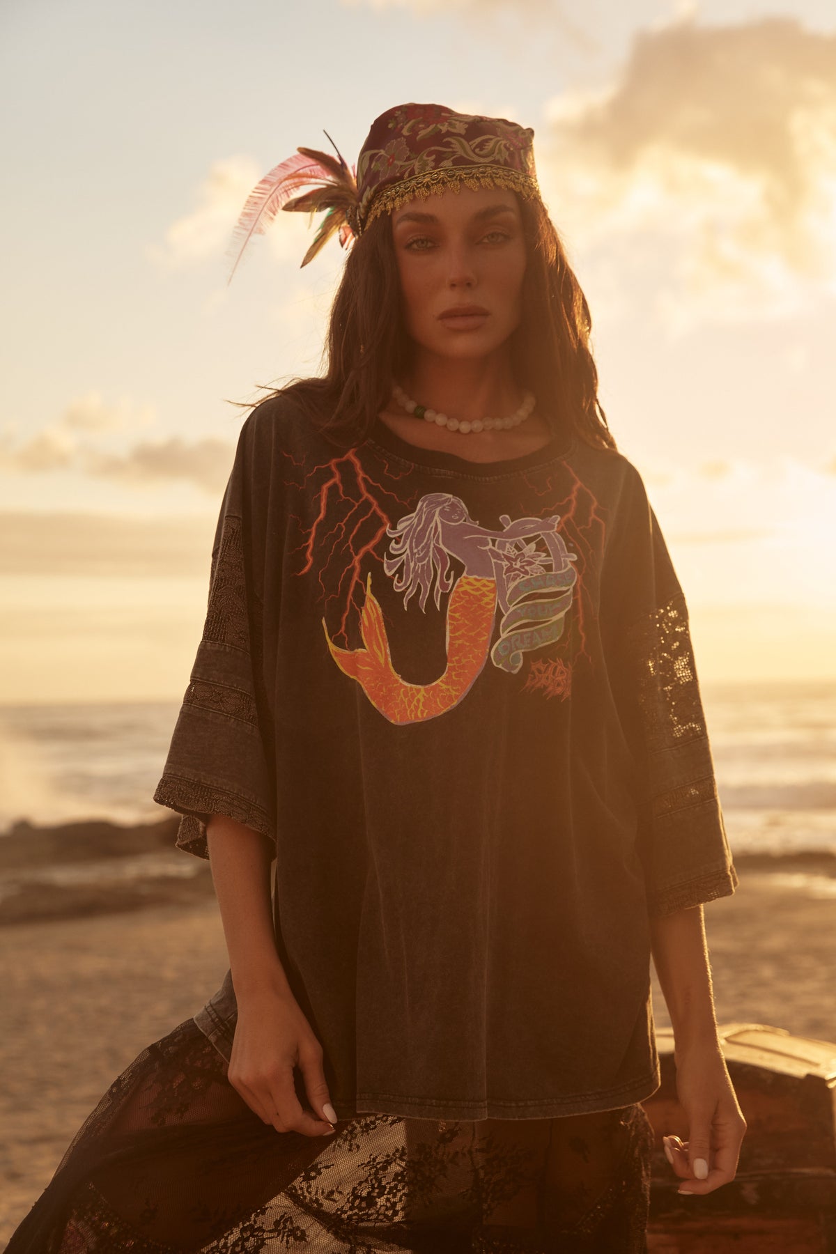 Sabbi Chase Your Dreams Lace Tee