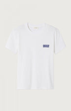 American Vintage Ykobow T-shirt in wit, detail