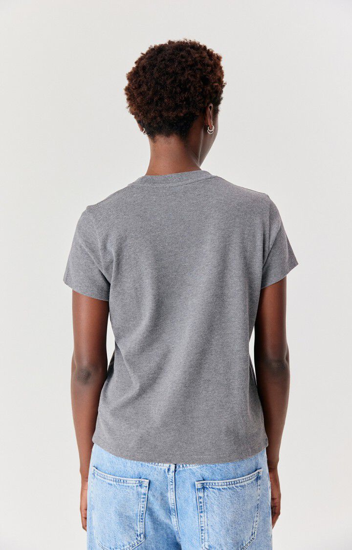 American Vintage Ykobow T-shirt in graniet gemêleerd