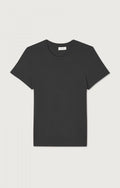 American Vintage Ypawood T-shirt in koolstof gevlekt, detail