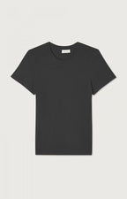 American Vintage Ypawood T-shirt in koolstof gevlekt, detail