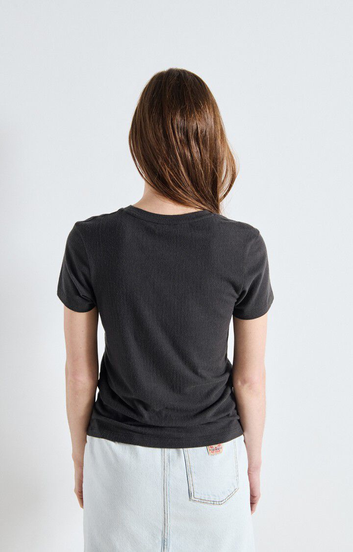 American Vintage Ypawood T-shirt in koolstof gevlekt