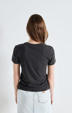 American Vintage Ypawood T-shirt in koolstof gevlekt