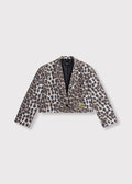 Animal Cropped Blazer