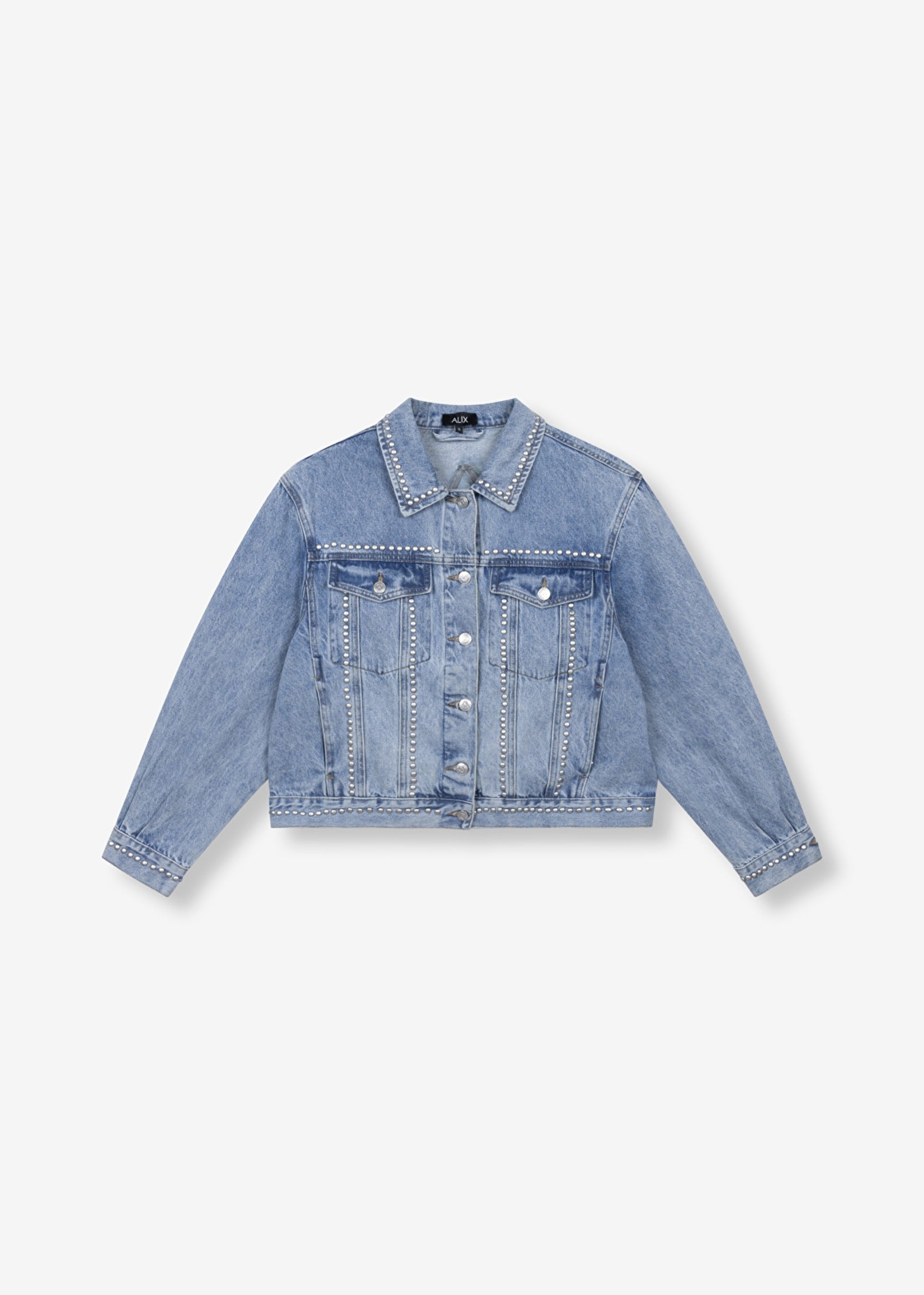Woven Studs Denim Jacket