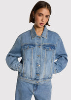 Woven Studs Denim Jacket