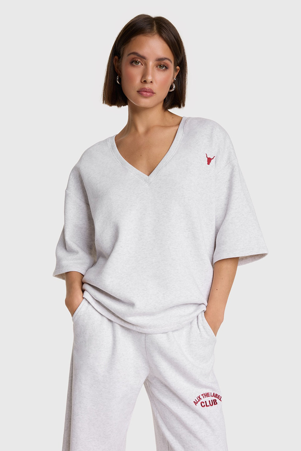 V-Neck Shortsleeve Sweater