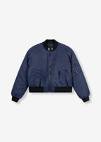Woven Heavy Nylon Bomber