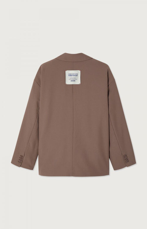 American Vintage Ayany blazer in bison, detail