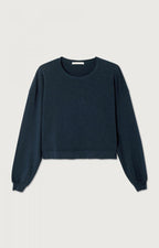 American Vintage Sonoma longsleeve in navy blue vintage, detail