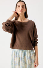American Vintage Sonoma longsleeve in vintage kastanje