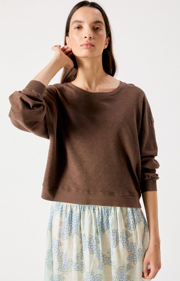 American Vintage Sonoma longsleeve in vintage kastanje