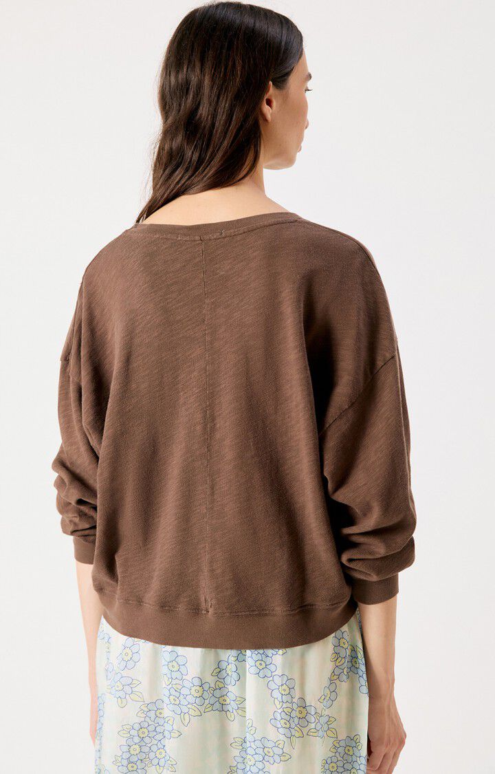 American Vintage Sonoma longsleeve in vintage kastanje