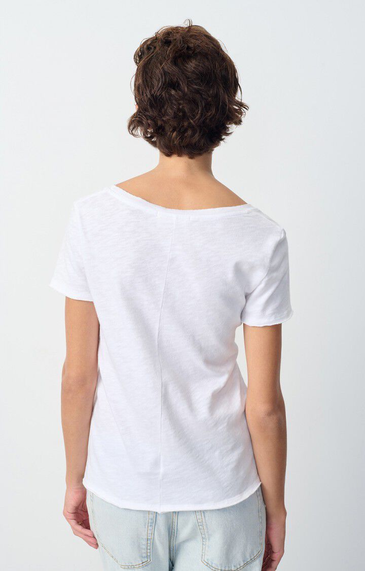 American Vintage Sonoma T-shirt met zichtbare naden in wit