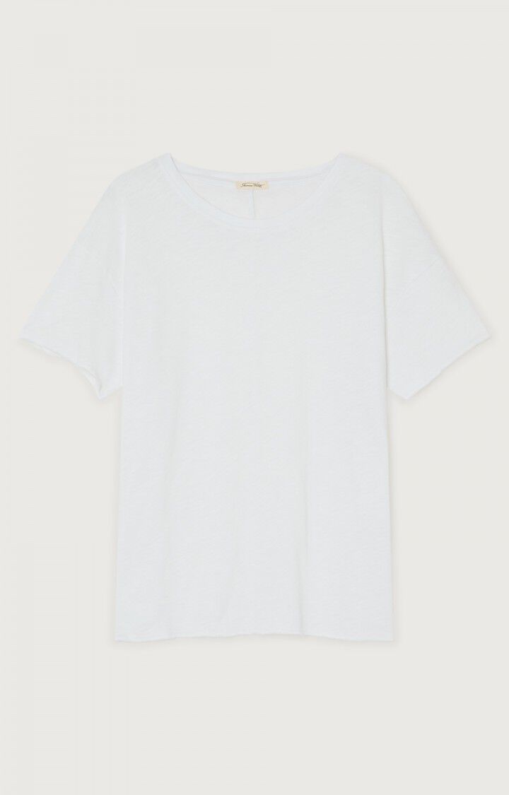 American Vintage Sonoma T-shirt met ronde hals in wit, detail