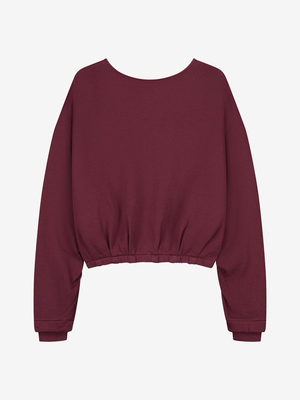 Catwalk Junkie back detailed sweater in merlot