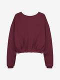 Catwalk Junkie back detailed sweater in merlot
