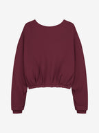 Catwalk Junkie back detailed sweater in merlot