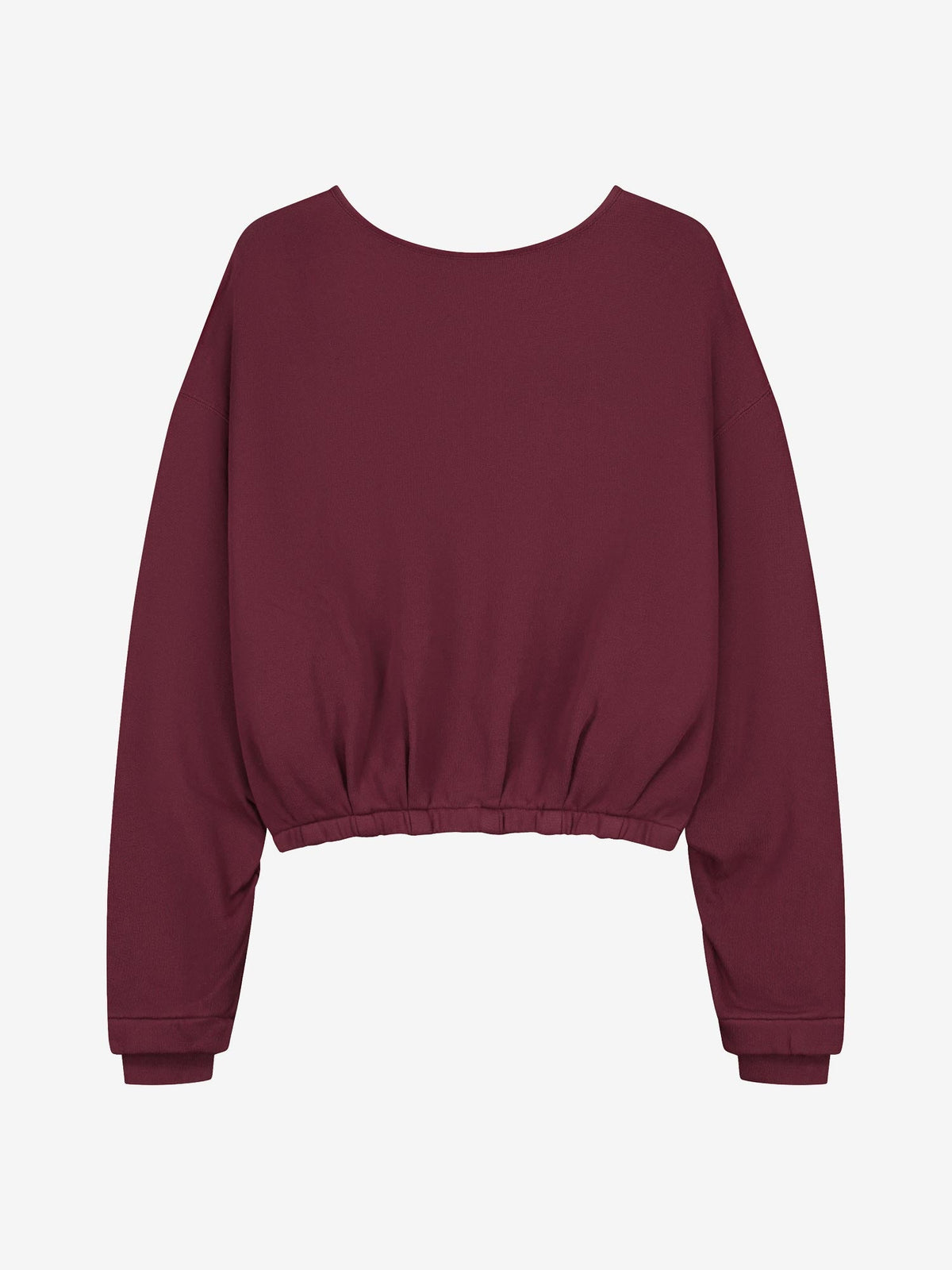 Catwalk Junkie back detailed sweater in merlot