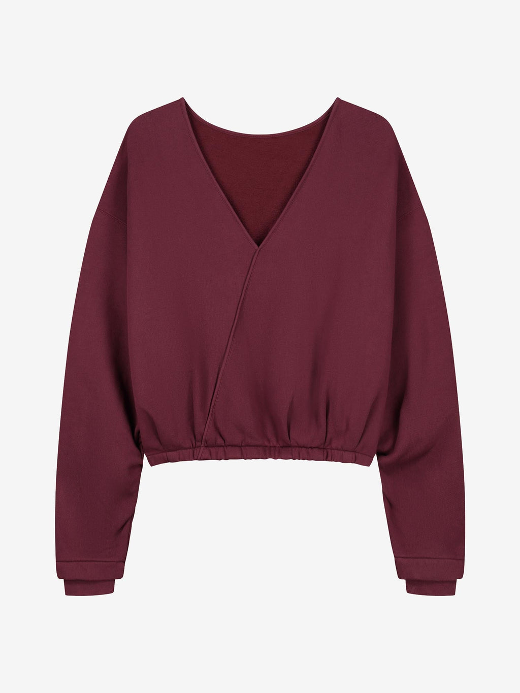 Catwalk Junkie back detailed sweater in merlot