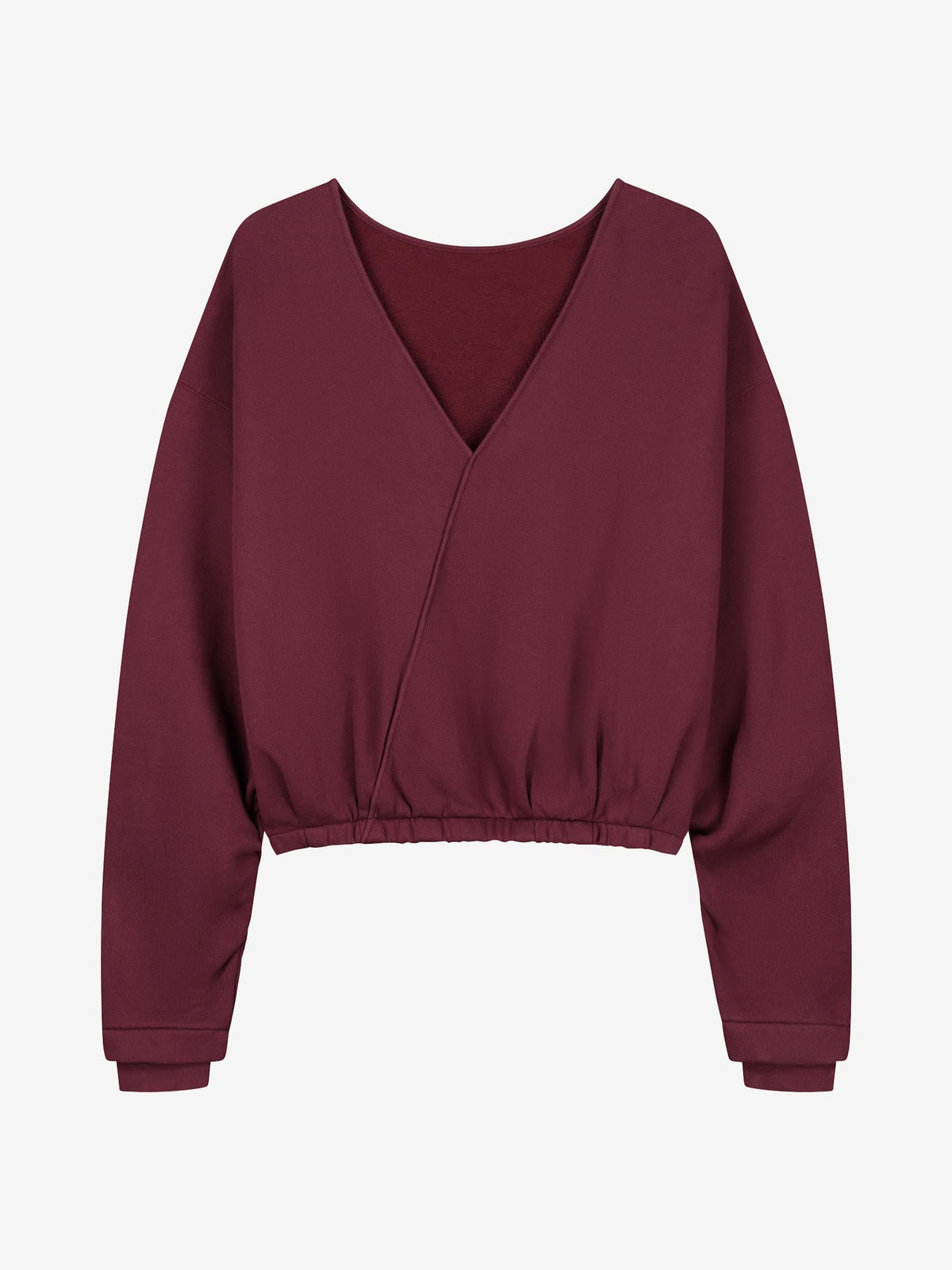 Catwalk Junkie back detailed sweater in merlot