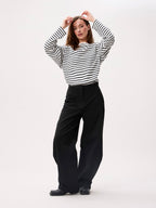 Catwalk Junkie barrel fit tailored trousers in zwart