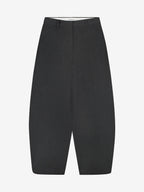 Catwalk Junkie barrel fit tailored trousers in donkergrijs melange