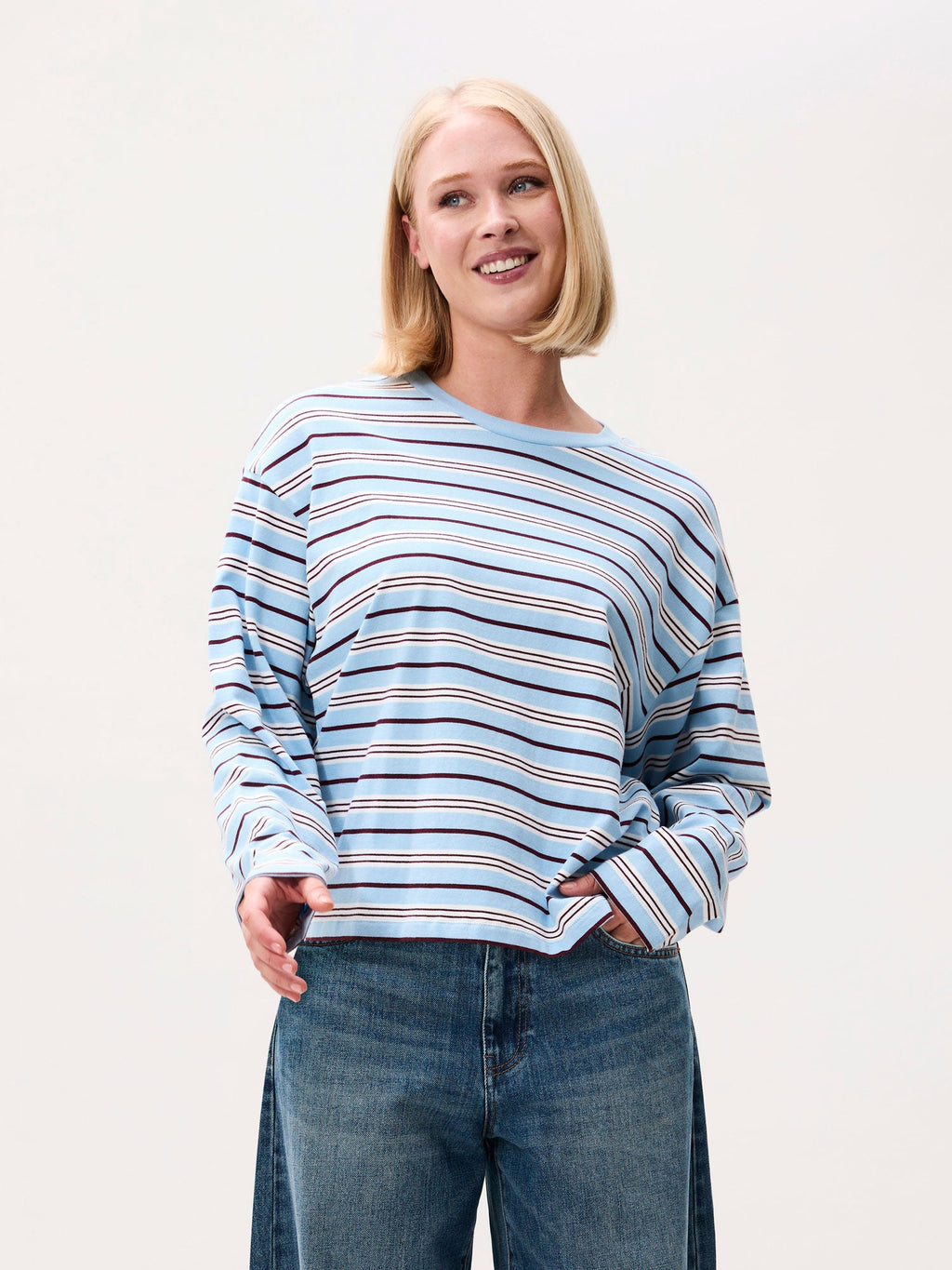 Catwalk Junkie striped long sleeve in blauw