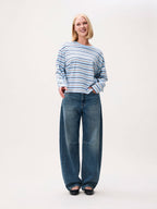 Catwalk Junkie striped long sleeve in blauw