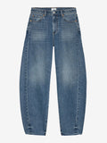 Catwalk Junkie super barrel fit jeans in medium blue, detail