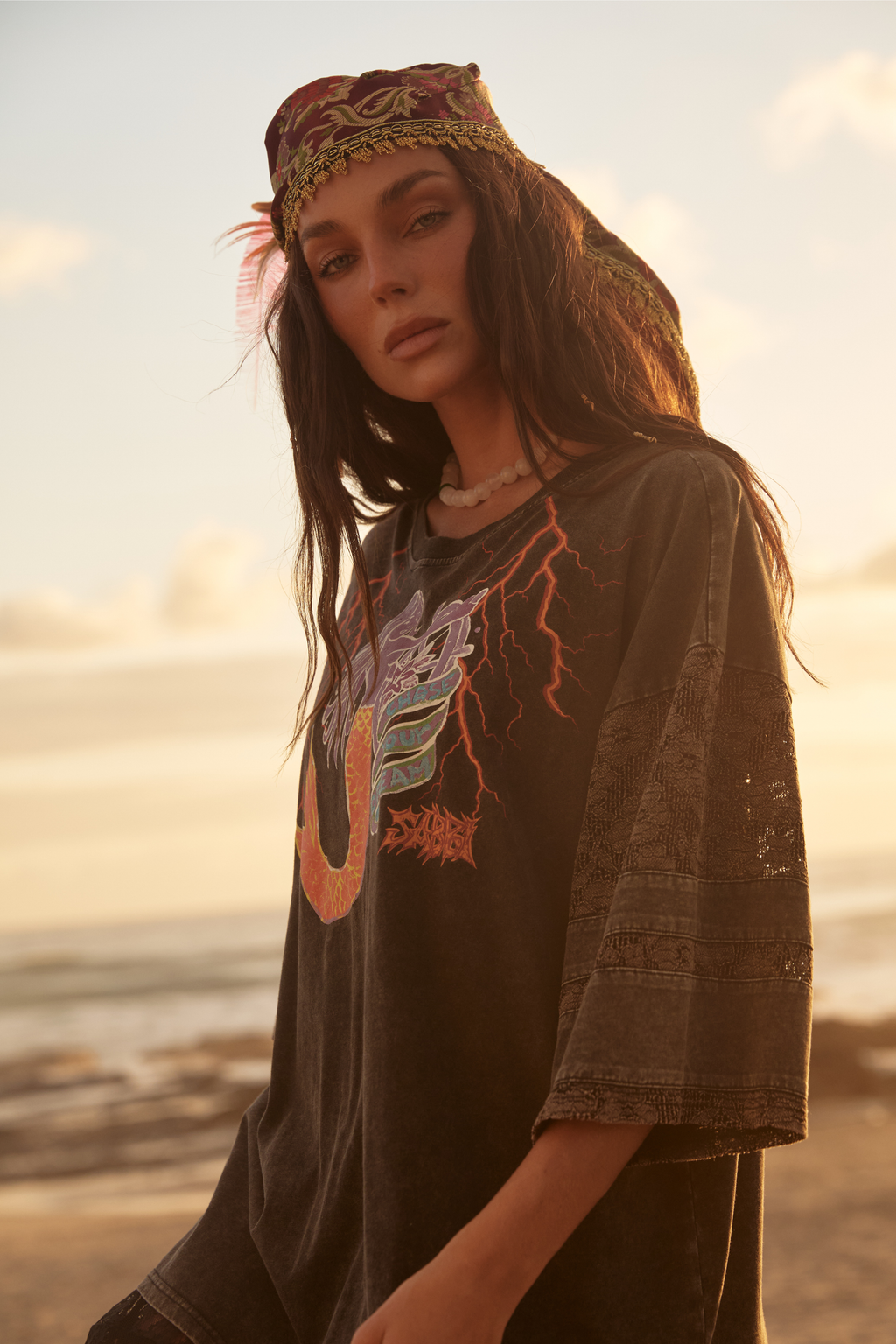 Sabbi Chase Your Dreams Lace Tee