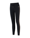 Deblon Sports Jade Leggings in black camel, zijkant