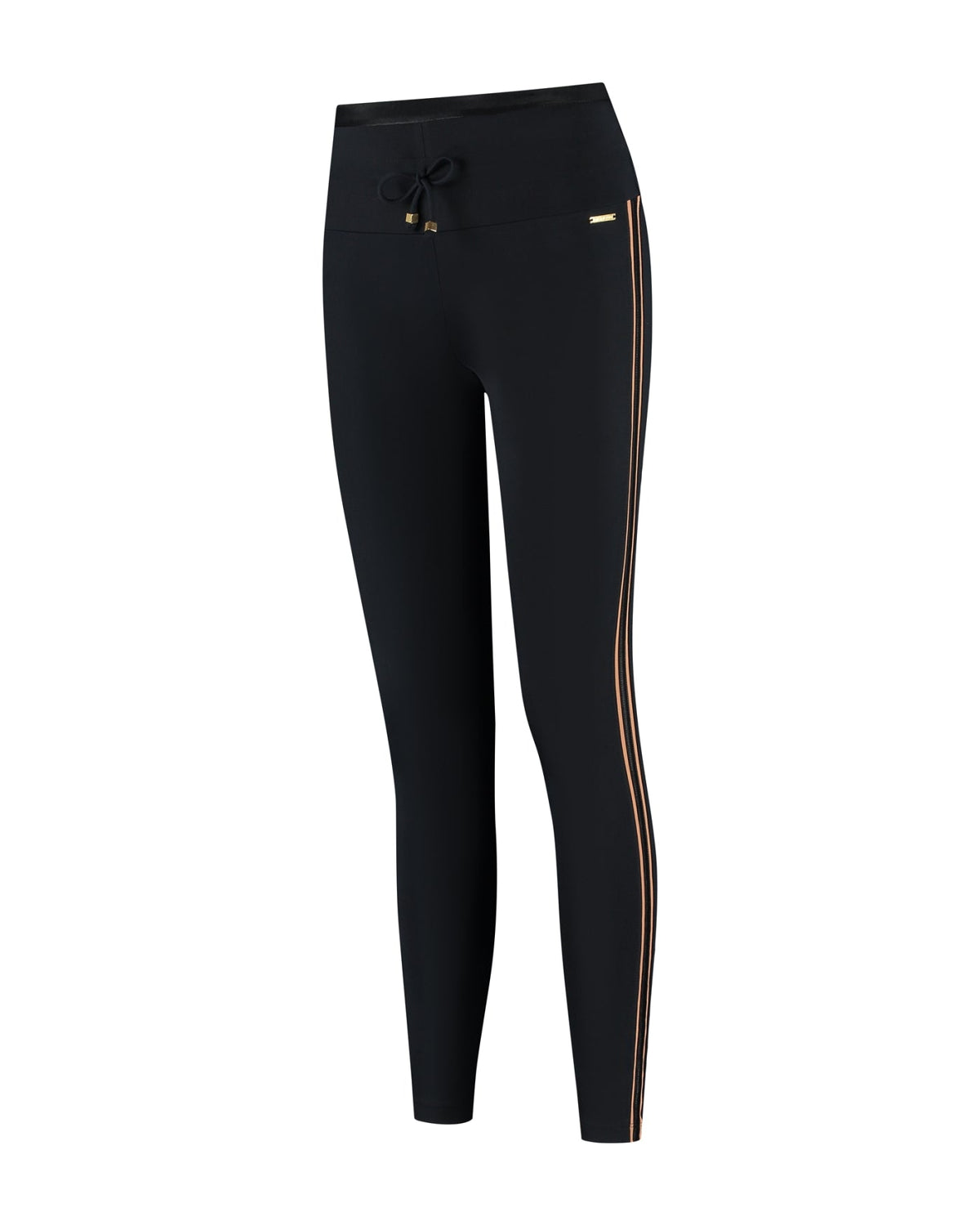 Deblon Sports Jade Leggings in black camel, zijkant