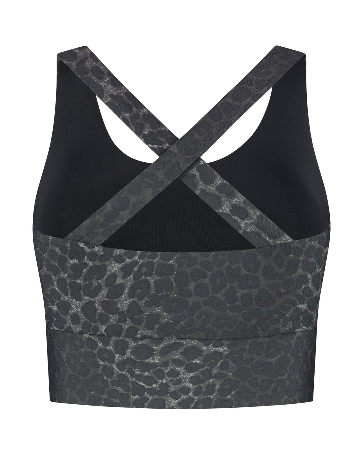 Deblon Sports Sarah Cross Top in Pantera Midnight, kruisbanden op de rug