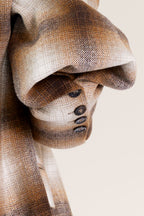 Est'Seven Elle blazer met ruitdessin, detail mouwknopen