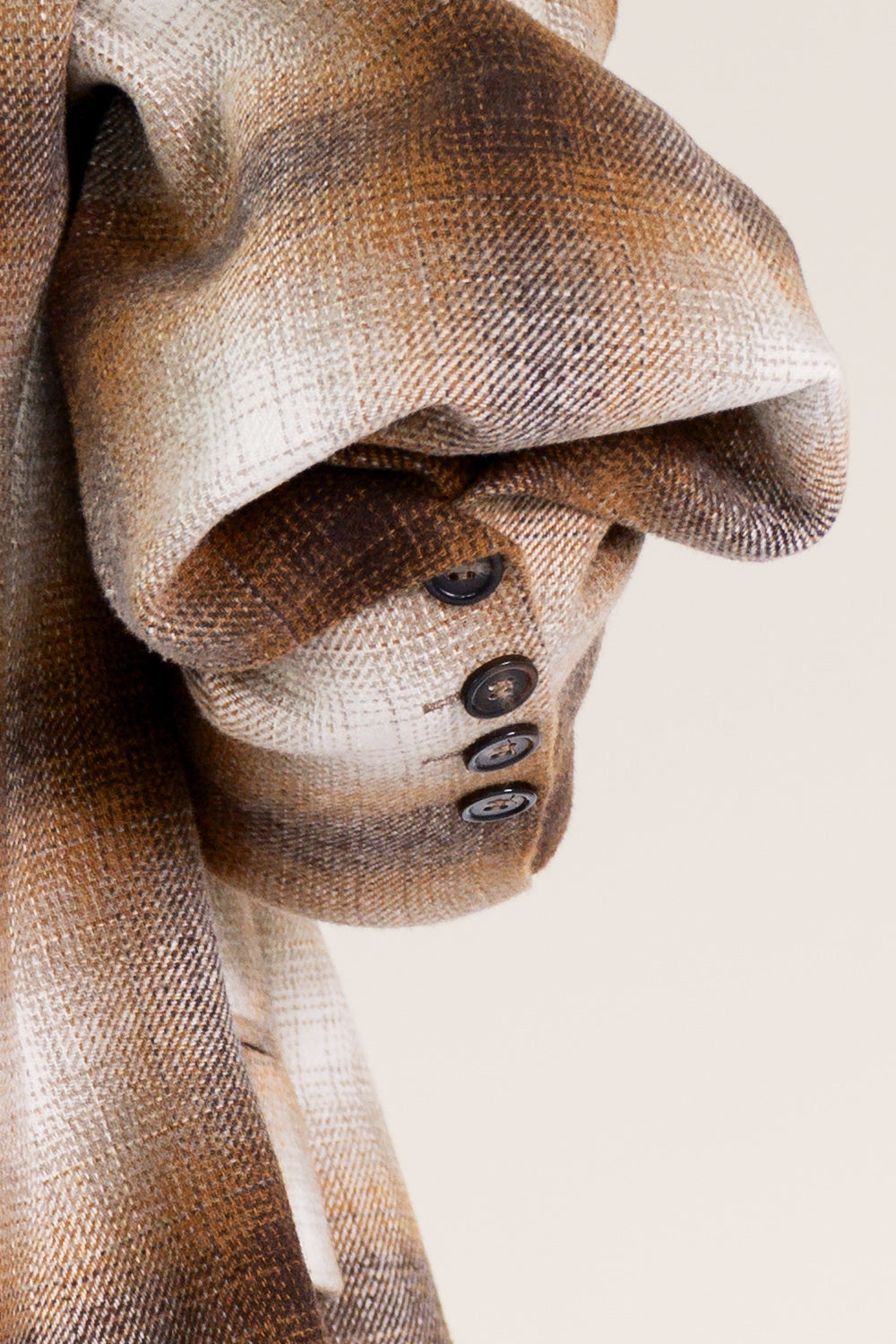 Est'Seven Elle blazer met ruitdessin, detail mouwknopen