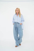 Est'Seven Macon jeans donkerblauw denim