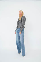 Est'Seven Kanza blazer antraciet, gedragen